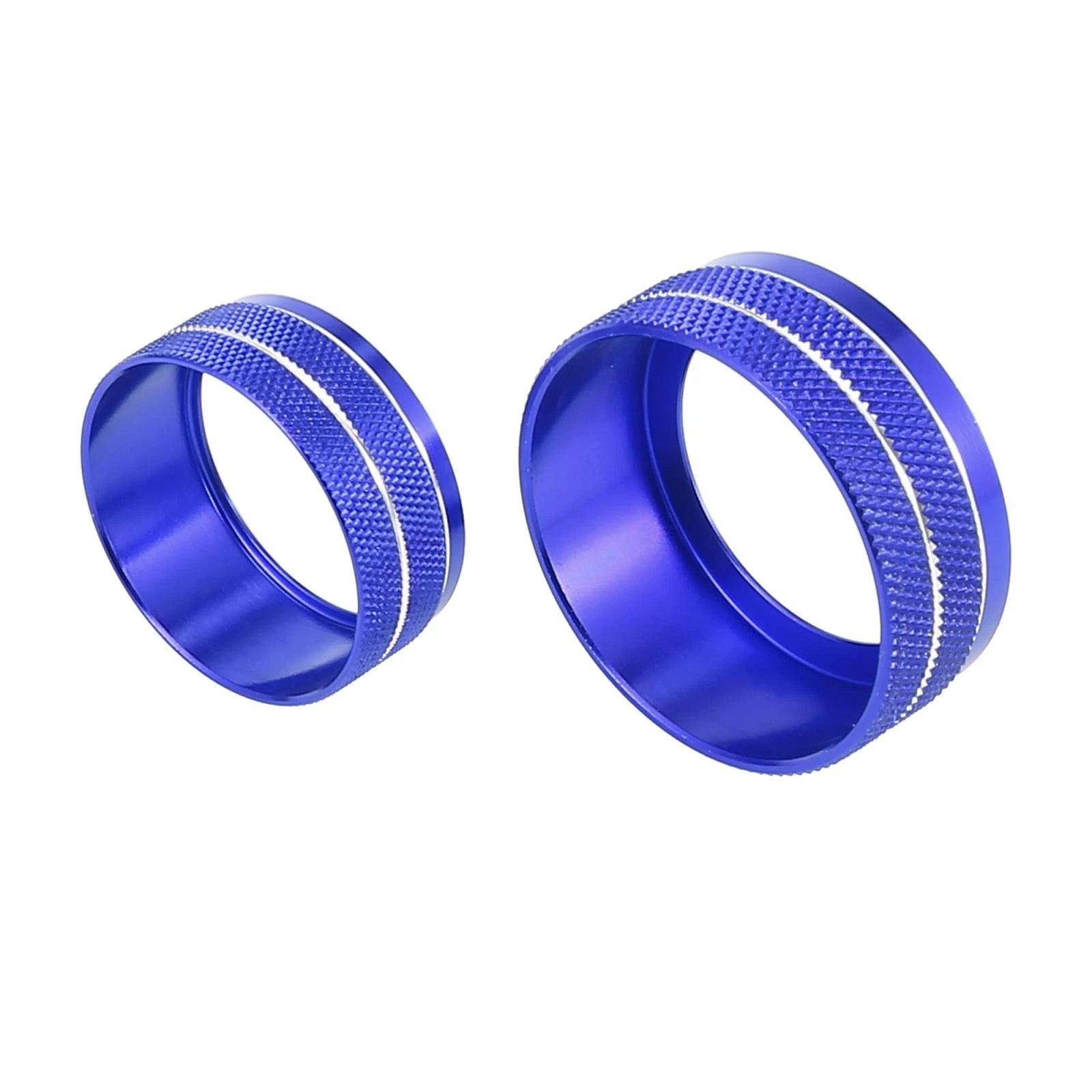 5pcs Air Conditioner Volume Switch Knob Cover Ring Blue for Honda 