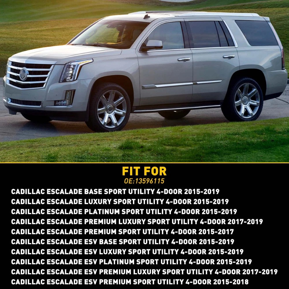Chrome Front Door Handle Lock Cylinder Cover for Cadillac Escalade (2015â2019)