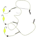 3 Hook Fishing Rig with High Carbon Steel Hooks for Freshwater Saltwater Carp