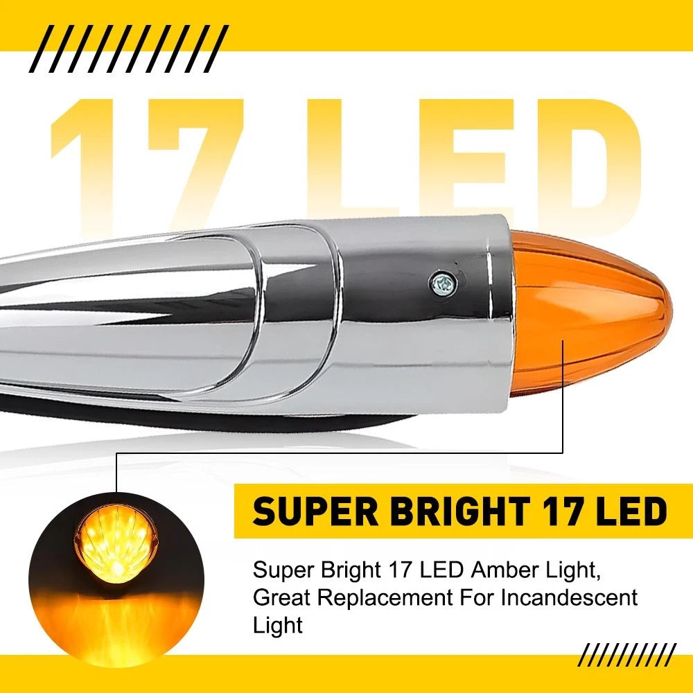 2X Chrome Front Fog Lamp Light Strip Trim for Ford Fusion (2019–2020)