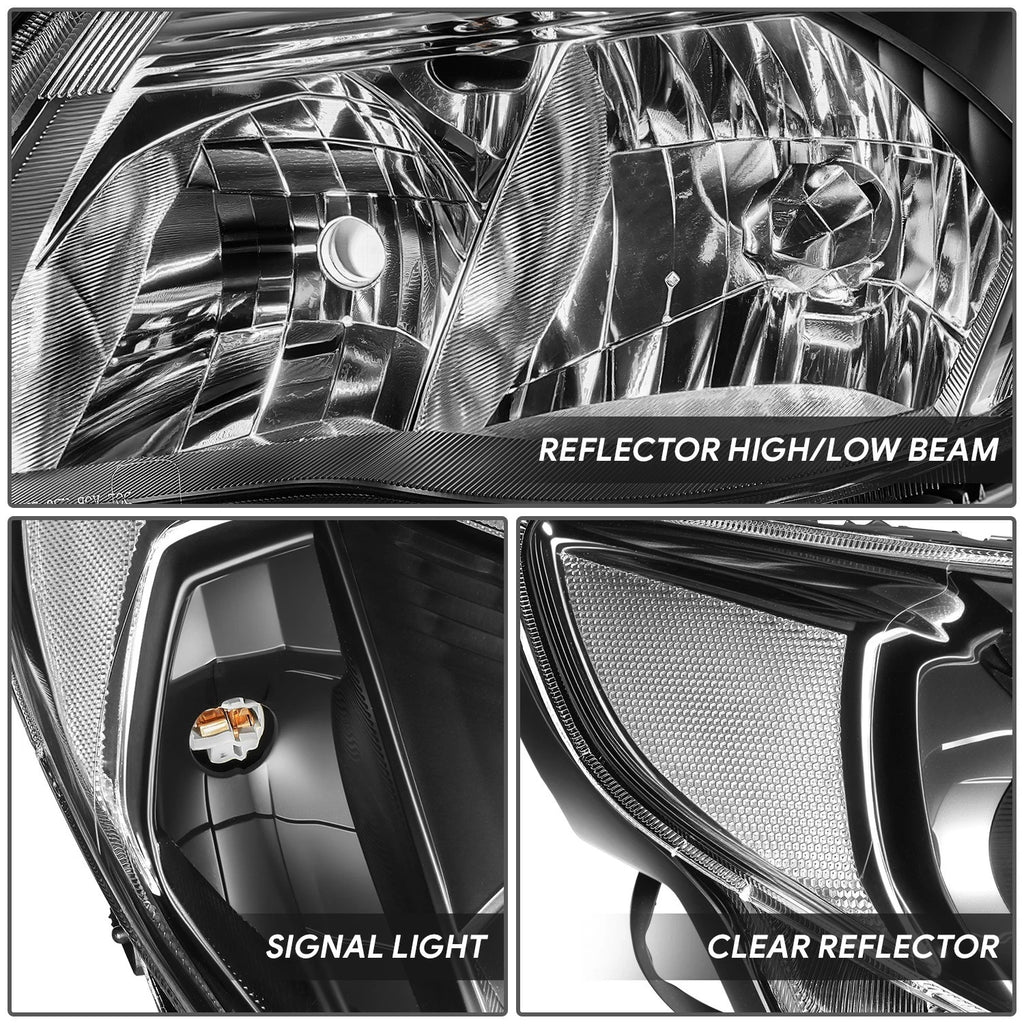 Headlight for Subaru Forester (2009–2013) - Black Housing, Clear Lens