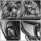 Headlight for Subaru Forester (2009–2013) - Black Housing, Clear Lens