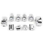 Set of 2 Hand Control Switch Cover Caps for Harley Touring (1996–2013) Chrome