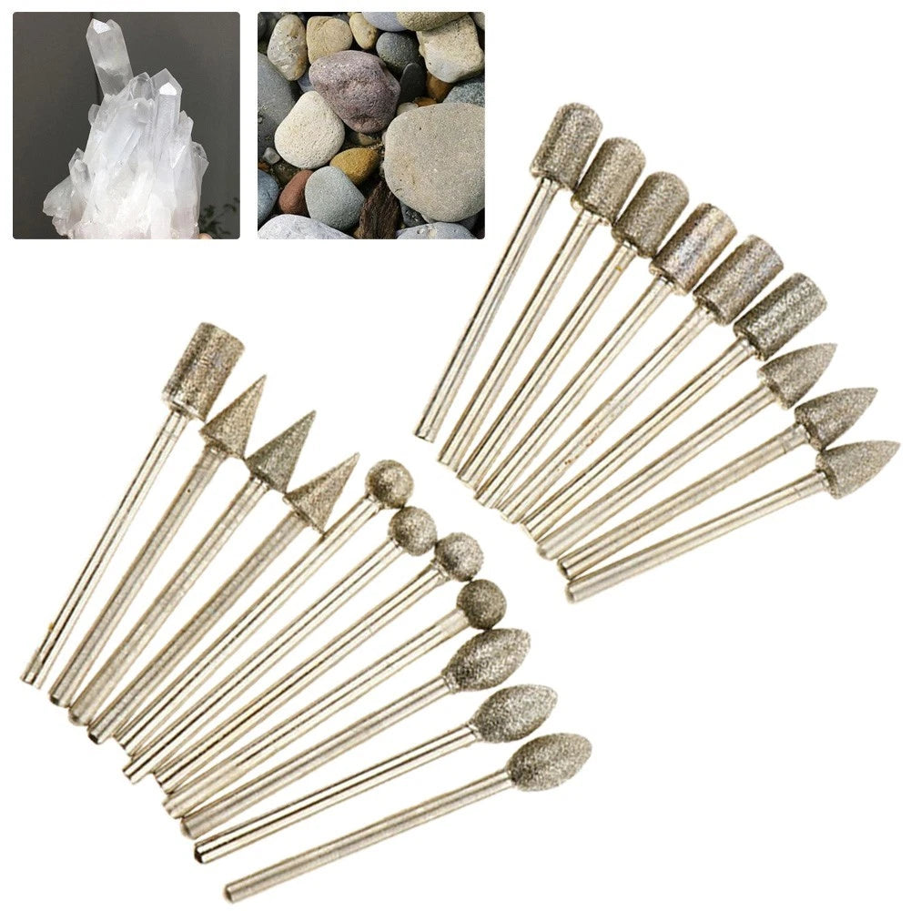 20pcs Stone Carving Set Grinding Heads for Rotary Tool Accessories