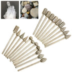 20pcs Stone Carving Set Grinding Heads for Rotary Tool Accessories