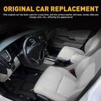 Leather Console Lid Armrest Cover for Hyundai Sonata (2015–2019) Gray Stitch