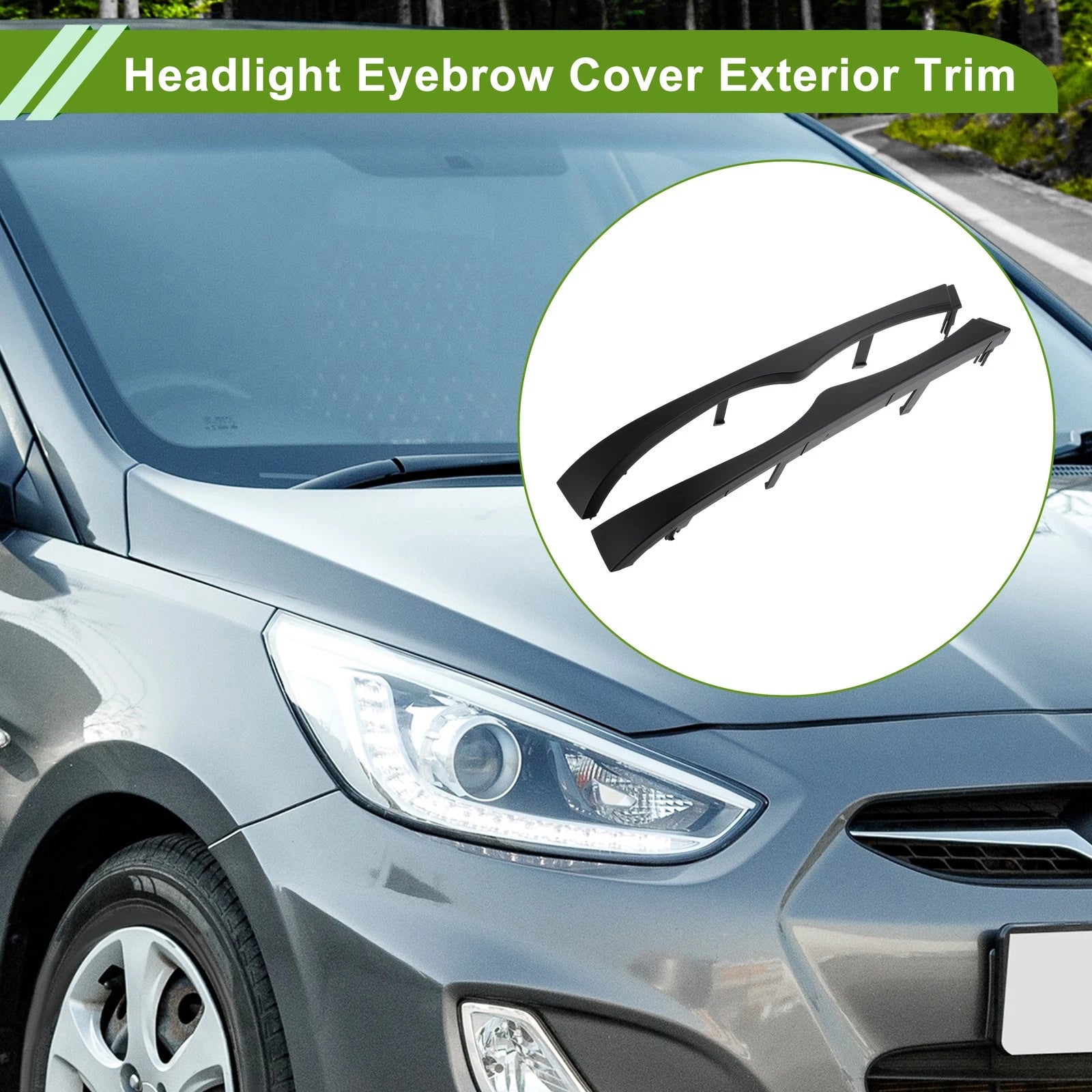 Headlight Eyebrow Eyelid Cover for BMW E46 (2000–2007) No.51130030406