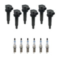 Set of 6 Ignition Coils & Spark Plugs for Kia Optima Rondo V6 (2006–2010)