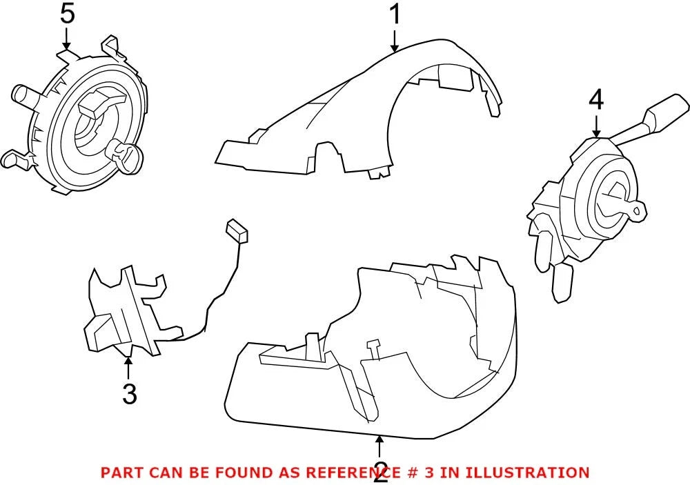 Genuine OEM Steering Column Control Switch 61316966710 for BMW