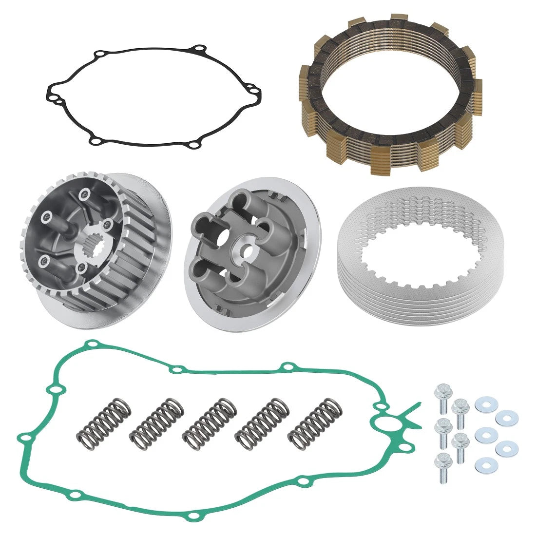 Complete Clutch Kit for Yamaha YZ125 (2005–2024) - Inner Hub, Friction, Steel Plates