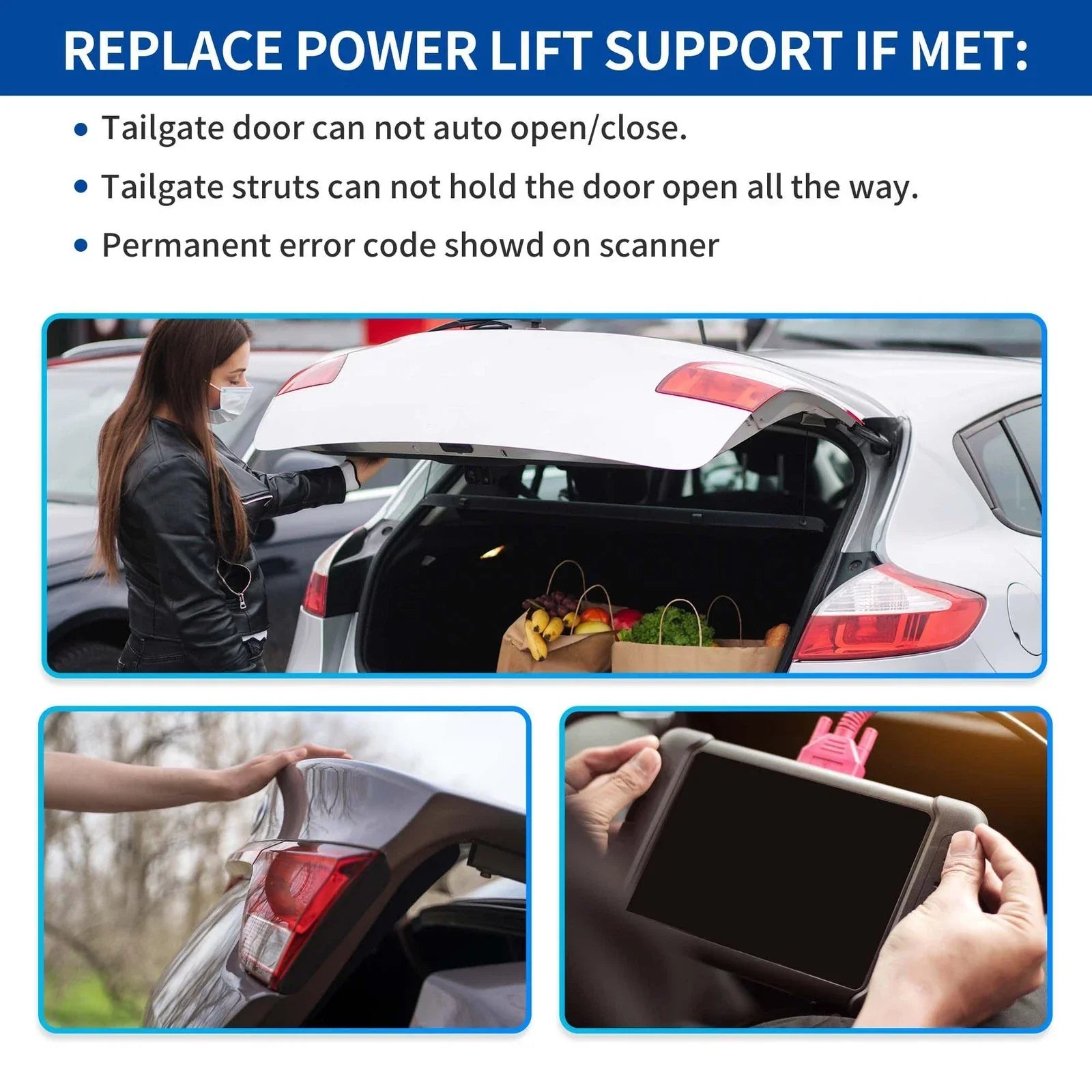 Rear LH RH Tailgate Power Lift Support for BMW X6 F16 F86 (2014-2019)