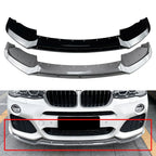 Front Bumper Lip Spoiler for BMW X3 F25, X4 F26 M Sport (2014-2018)