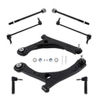 8pc Front Lower Control Arms Tie Rods Sway Bar Links for Grand Caravan (2008–2018)