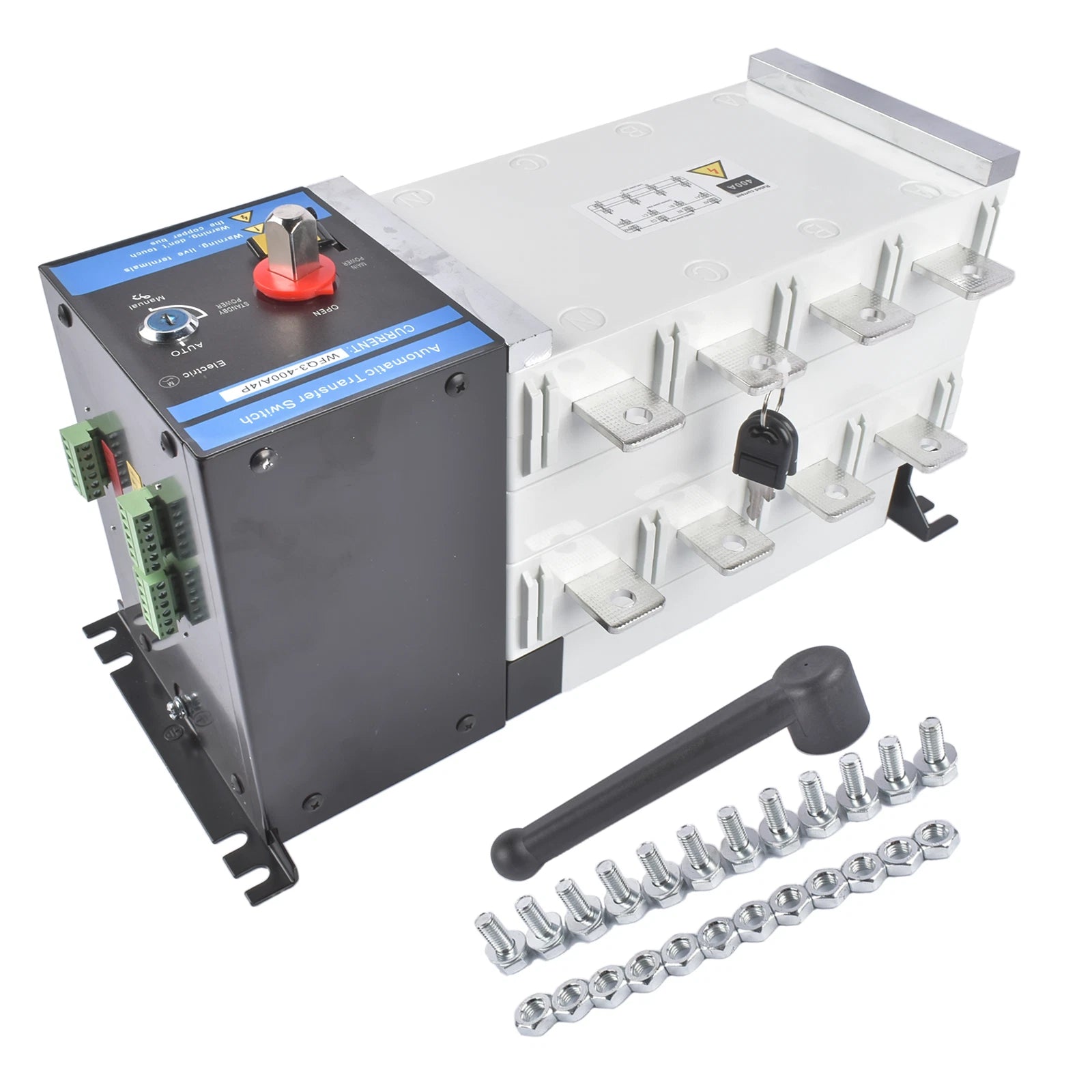 Automatic Transfer Switch 4P 400A for Industrial Applications (110V/220V)