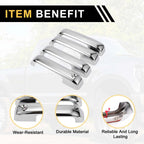 Set of 4 Door Handle Covers for Ford F-150 (2015–2020) Silver Tone