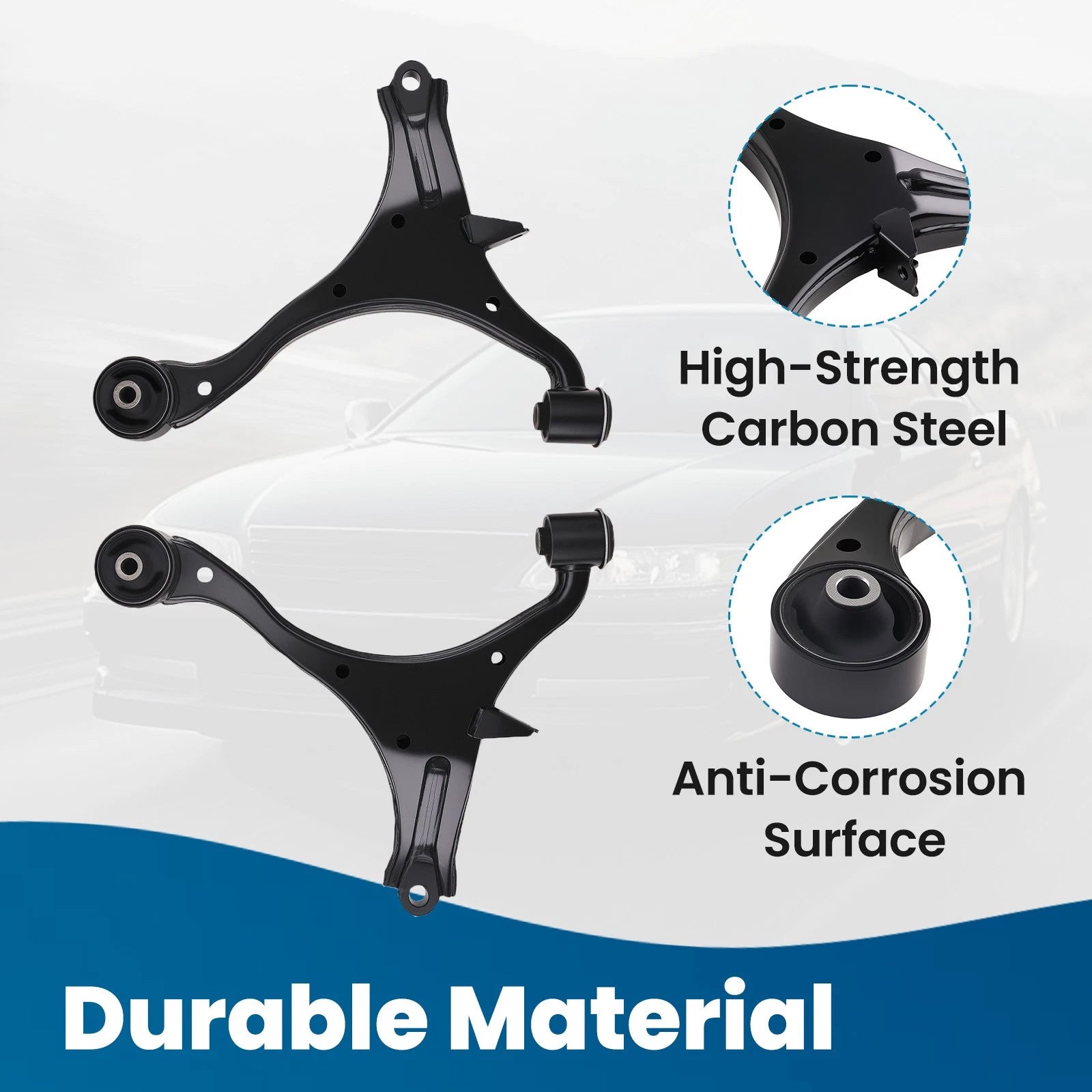 4pcs Front Lower Control Arms & Ball Joints for Honda Civic Acura EL (2001–2005)