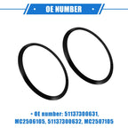 Pair Front Side Headlight Trim Ring for BMW Mini F55 F56 F57 Black (2014-2021)