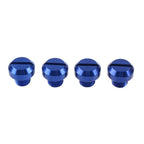 Set of 4 M10 Motorcycle Mirror Hole Blanking Plugs Screws Caps - Blue
