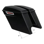 5" Stretched Hard Saddlebag for Harley Davidson Touring Road Glide (1993–2013)