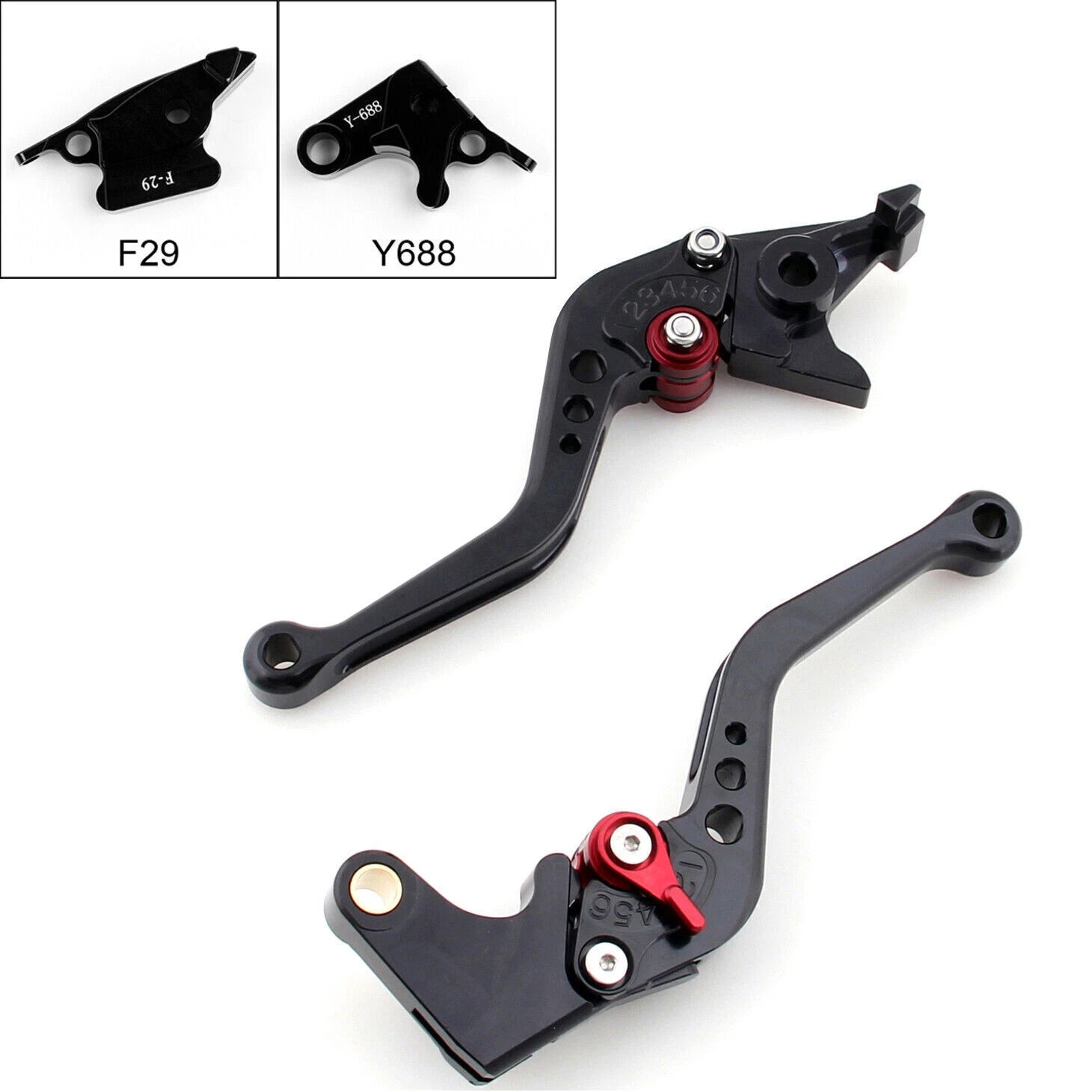 Short Brake Clutch Levers for Honda CBR600RR (2003–2006), CBR954RR (2002–2003)