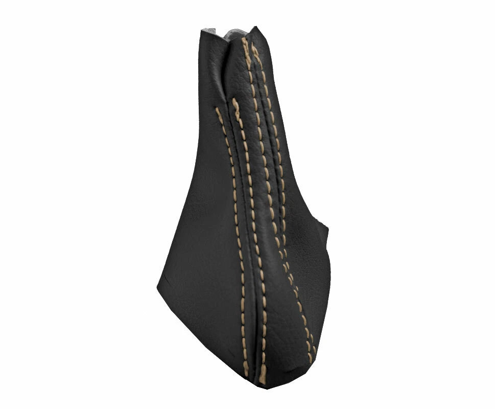 Leather Automatic Shift Boot Cover for Volvo XC90 (2003–2014) Black Beige