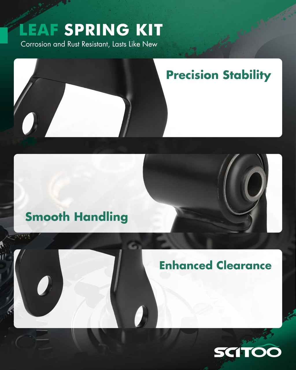 Rear Leaf Spring Shackle Bracket Kit for Chevy GMC (722029)
