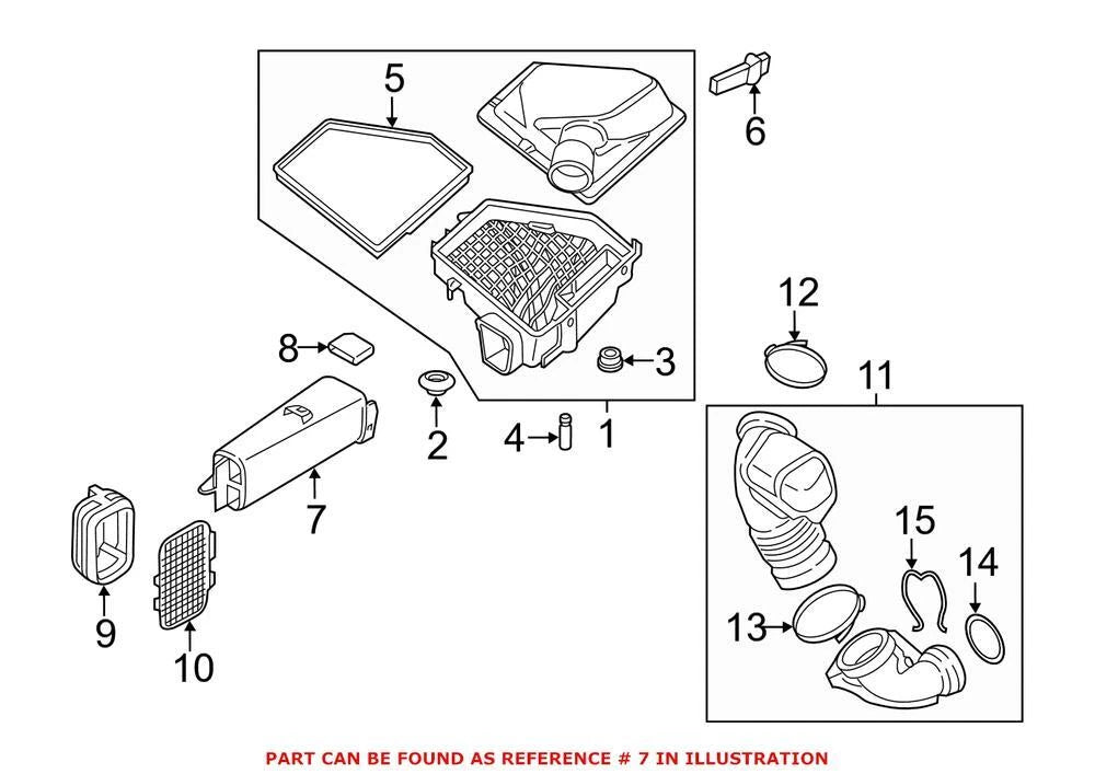 Engine Air Intake Hose for BMW (13717646769)