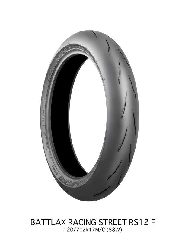 Bridgestone Battlax Racing Street RS12F Front Tire 120/70ZR17M/C 58W (2017–2023)