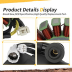Generator Stator & Ignition Coil w/ CDI for Kawasaki Bayou 300 (1988–2004)