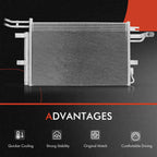 Radiator and A/C Condenser with Drier for Lincoln MKS (2013-2016)