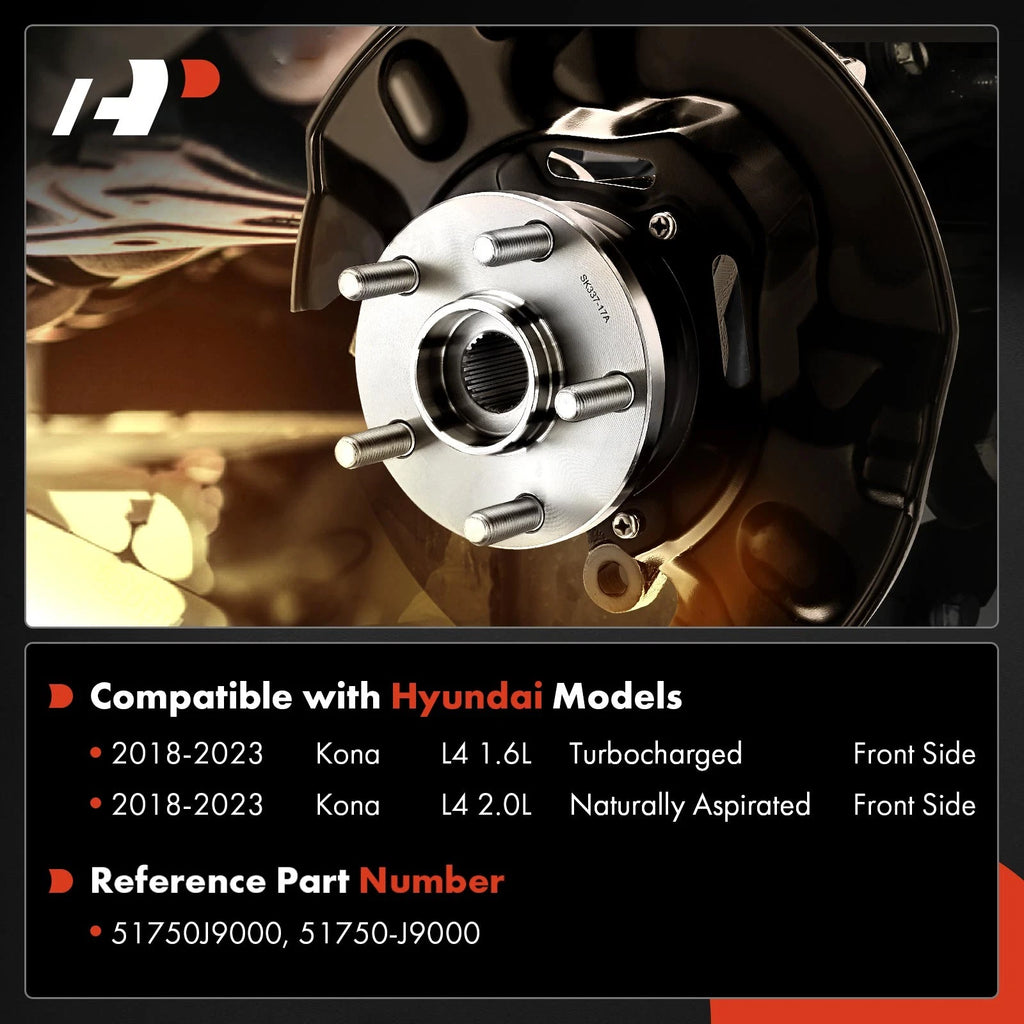 Front Wheel Hub & Bearing Assembly for Hyundai Kona (2018–2024)