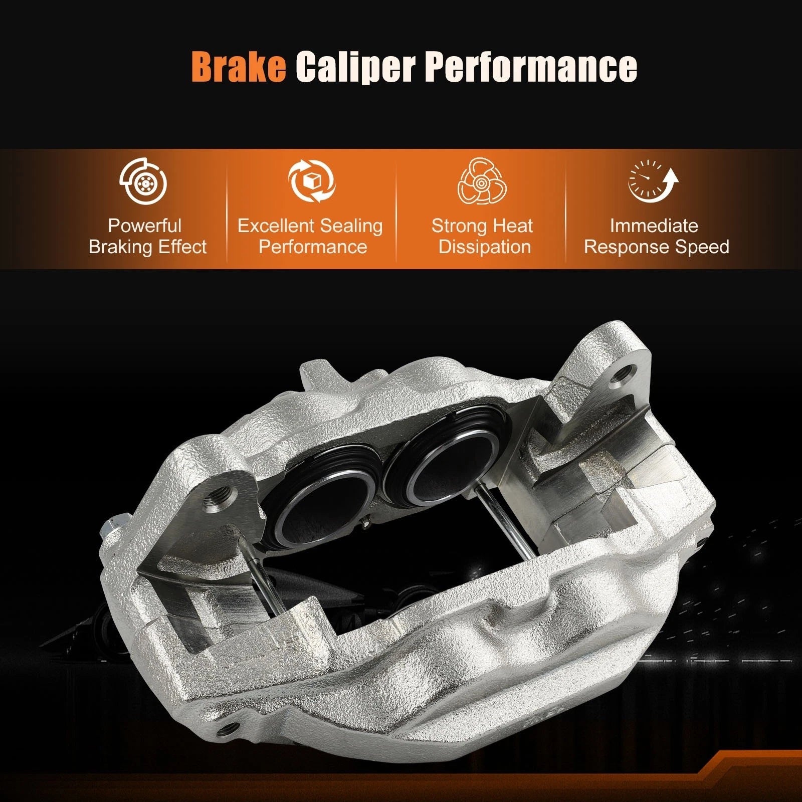 Front Pair Brake Calipers for Lexus LX570 Toyota Land Cruiser (2008–2015)