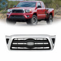 Chrome Black Front Bumper Grille for Toyota Tacoma (2005–2011)