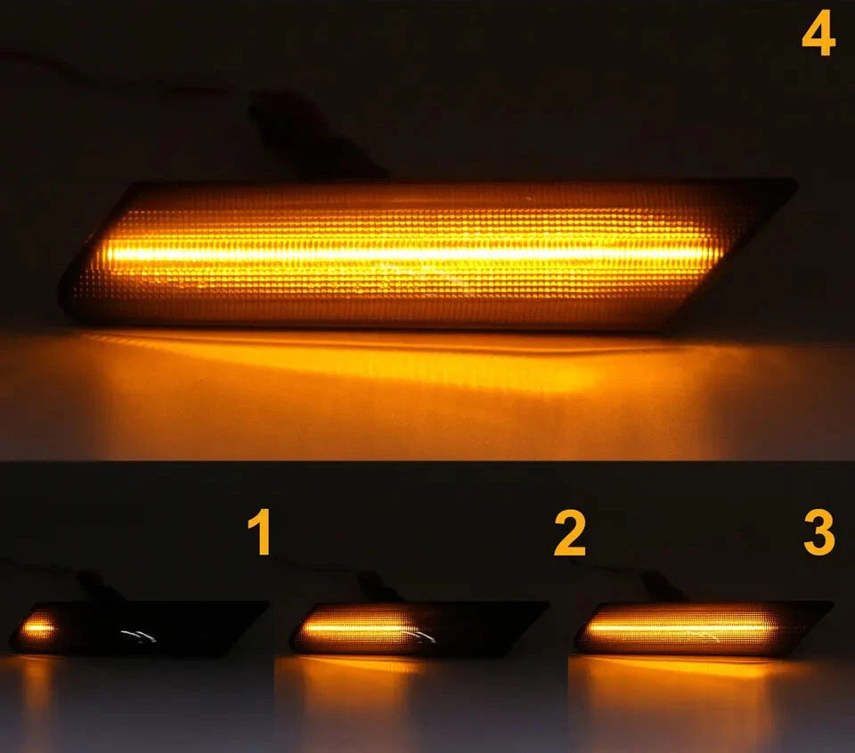 2X Sequential LED Side Marker Signal Light for Porsche Boxster 986 911 (1997–2004)