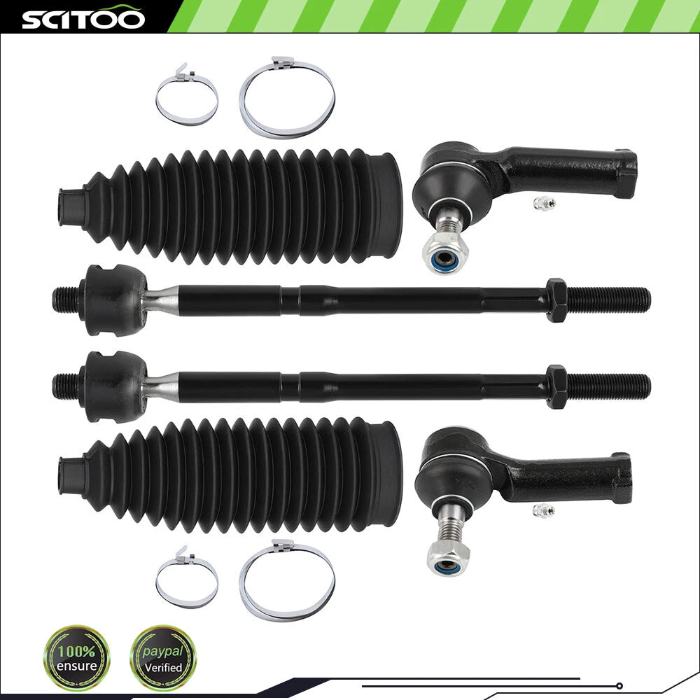 Set of 6 Steering Tie Rod Ends for Ford Fiesta (2011–2019)