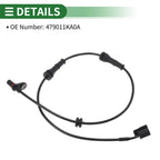 ABS Wheel Speed Sensor No. 479011KA0A for Nissan Juke (2011–2017) Rear Left