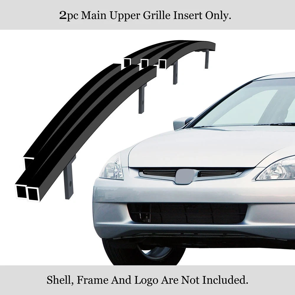 Stainless Black Billet Grill Insert for Honda Accord Sedan (2003-2005)