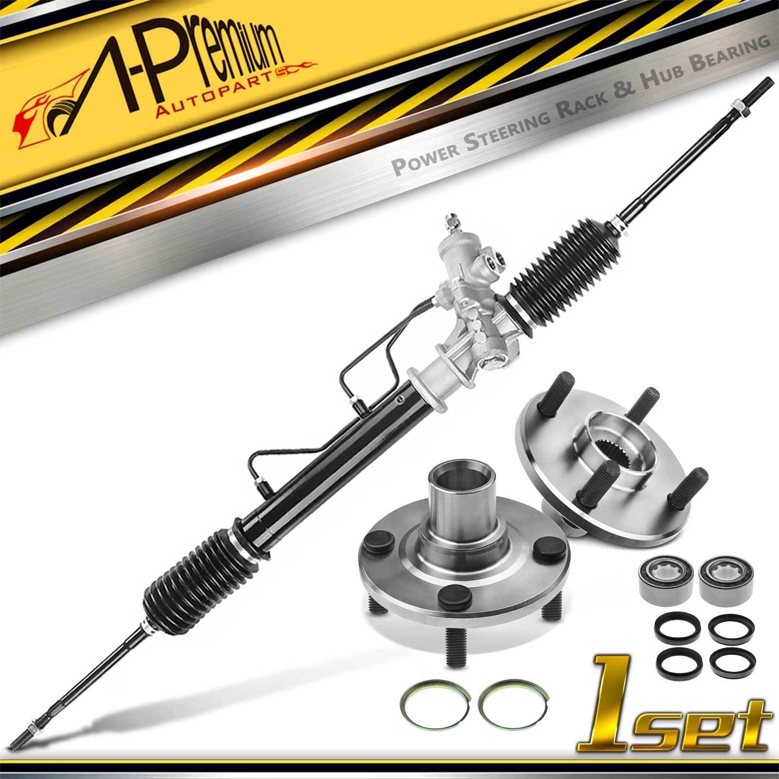 Rack & Pinion Hub Bearing Kit Front for Toyota Corolla & Chevy Prizm (1998-2002)