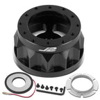 J2 6-Bolt Aluminum Steering Wheel Hub Adapter for Civic Integra (1992–2001)