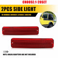 Set of 2 Red Lens Rear Side Marker Light Housing for Jeep Cherokee SJ (1974–1983)