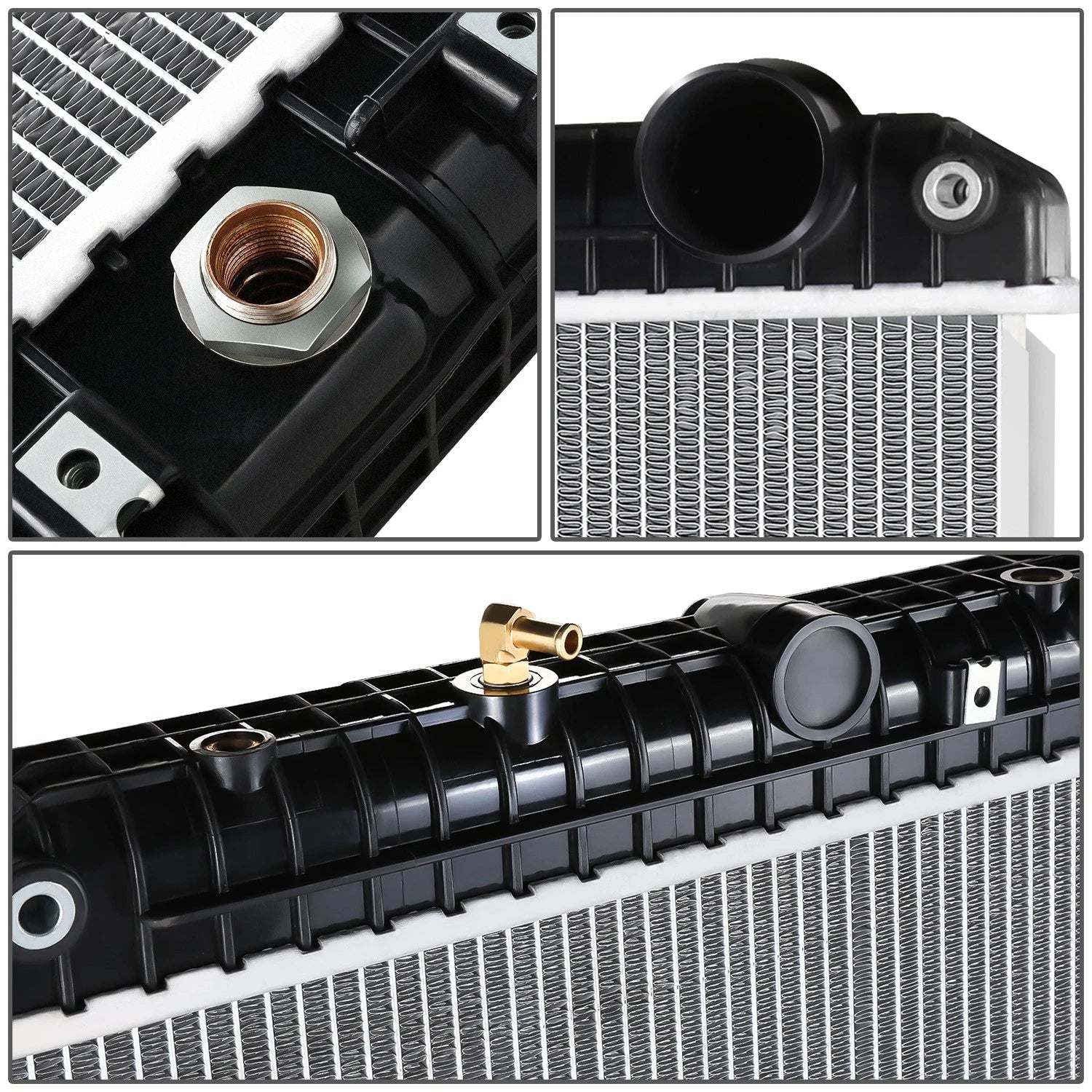 2-Row Aluminum Core Cooling Radiator for Cascadia/Century Class/Columbia (2008–2012)