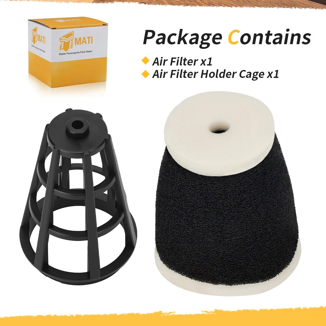 Air Filter & Cage Guide for Yamaha Big Wheel 200 (1986–1988) 1RL-14451-00-00