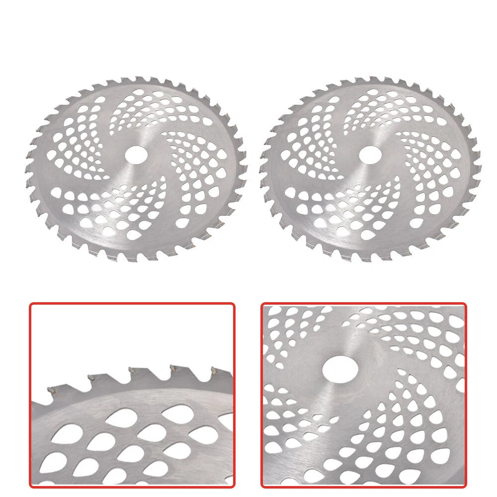 Set of 2 Carbide Tip Brush Blades for Cutter (10" x 40T)