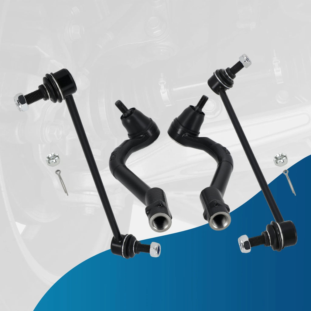 4Pcs Front Sway Bar Links Outer Tie Rods for Hyundai Sonata (2011–2014)