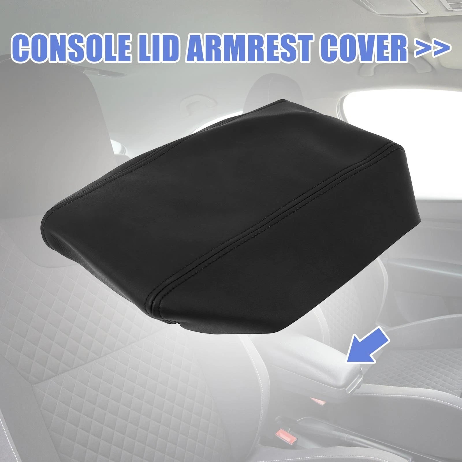 Center Console Lid Armrest Cover for Toyota Prius (2004–2009) Black
