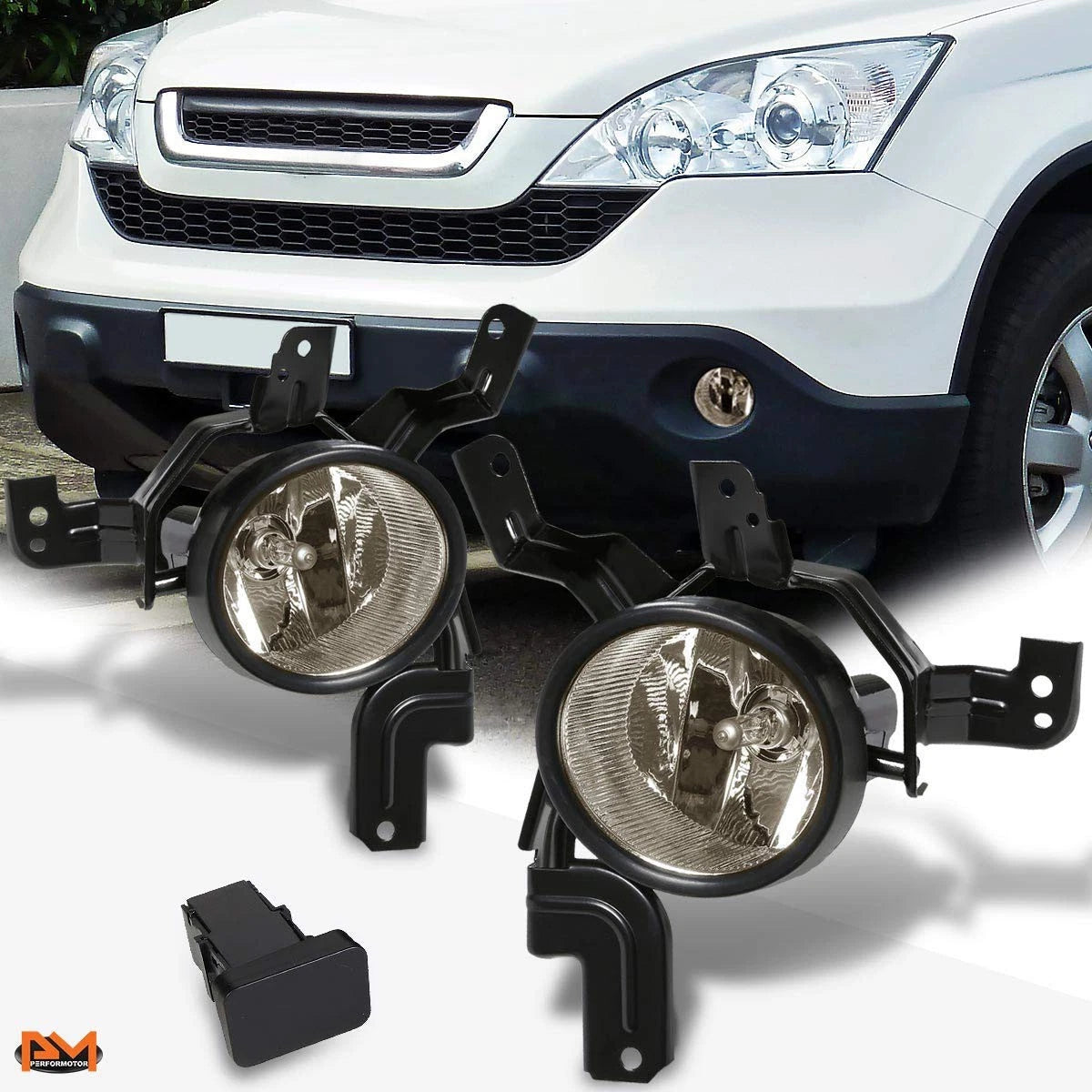 Fog Lights for Honda CR-V (2007–2009) OE Style Smoked with Switch