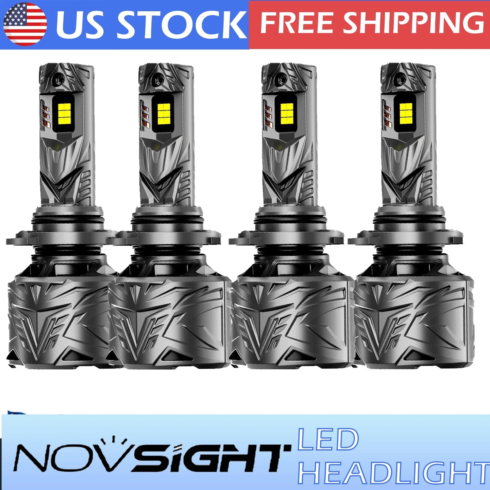 H11 LED Headlight Kit Combo Bulbs for 6500K