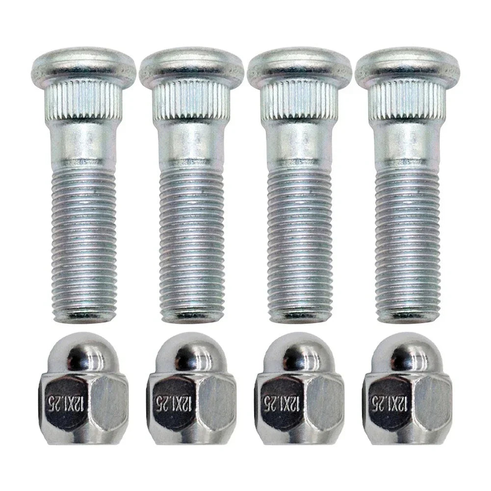 Thread Size 1.25 Wheel Hub Bolt Stud & Nut Set for Forester Set of 4