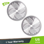 2X 10" 60T Carbide Tip Brush Blades for Cutter Trimmer Weed Eater