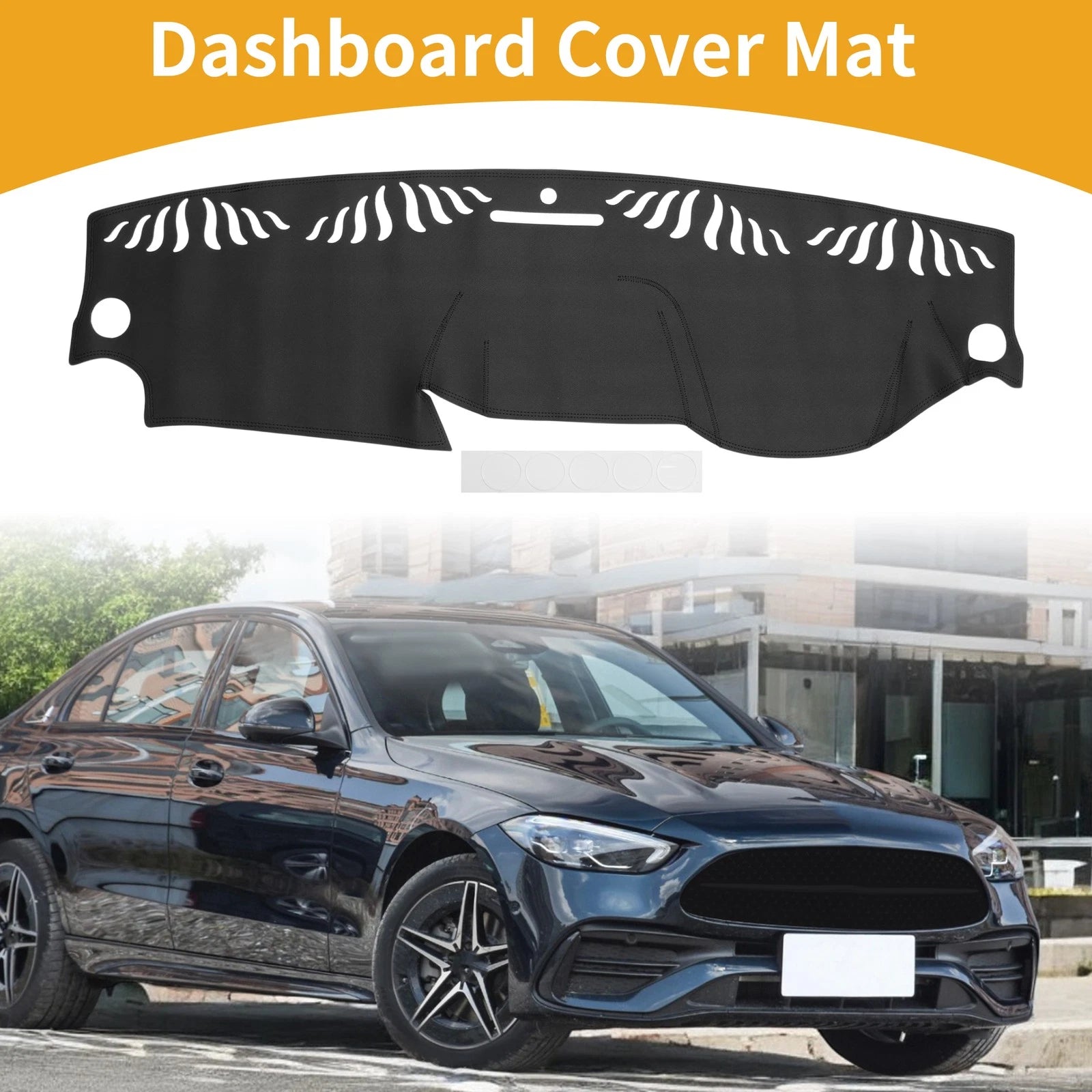 Dashboard Cover for Mercedes-Benz C-Class (2011–2013) Dash Mat Black